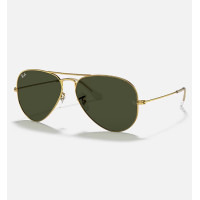 Ray Ban Sunglass RB3025 58 Aviator LARGE ME , Gld Shn, Gry 